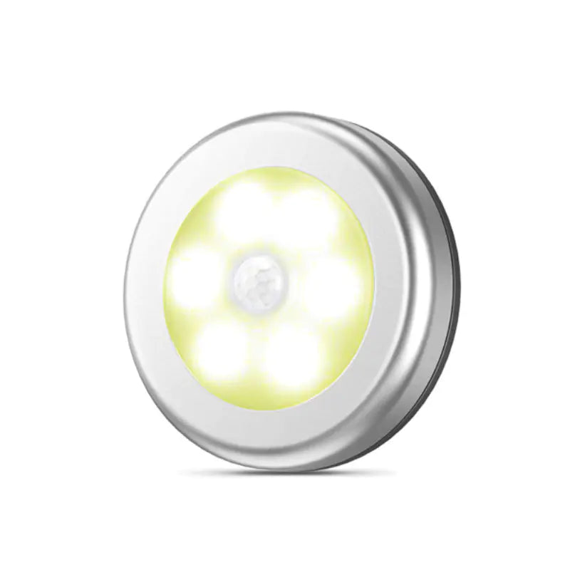 Liora LED Motion Sensor Cabinet Light — Round Magnetic Nightlight for Home & Closet