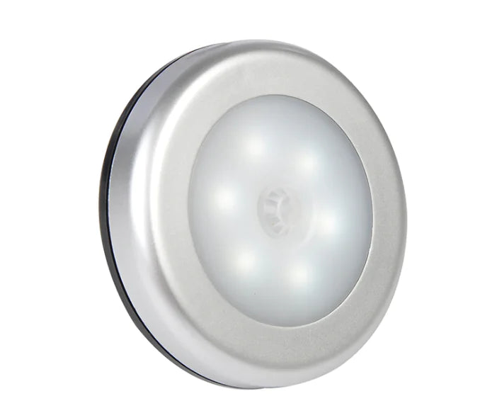 Liora LED Motion Sensor Cabinet Light — Round Magnetic Nightlight for Home & Closet