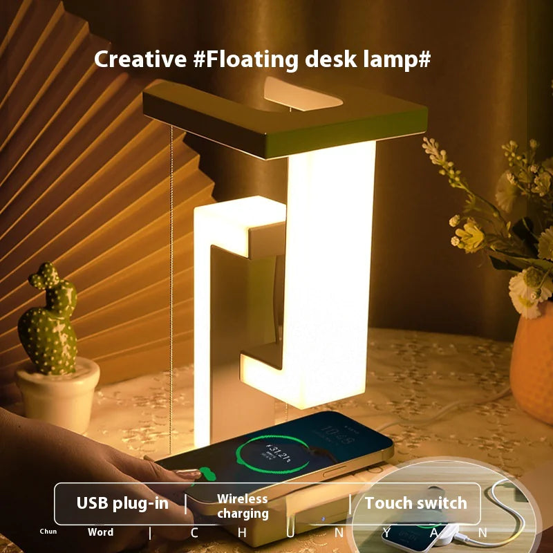 Liora Wireless Charging Table Lamp – Touch Sensor LED Bedside Lamp with USB & Fast Charging