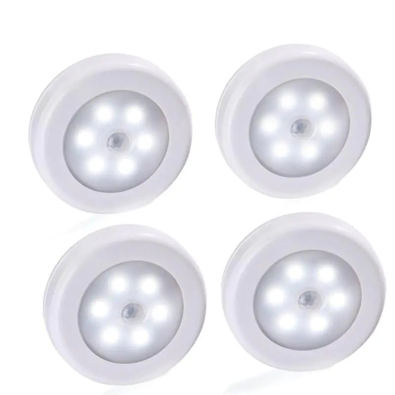 Liora LED Motion Sensor Cabinet Light — Round Magnetic Nightlight for Home & Closet