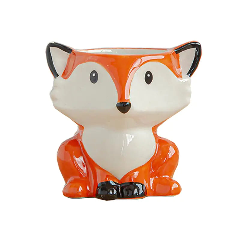 Liora Nordic Ceramic Animal Flower Pots — Decorative Planters for Indoor & Outdoor Use