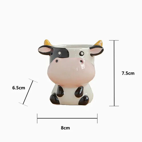 Liora Nordic Ceramic Animal Flower Pots — Decorative Planters for Indoor & Outdoor Use