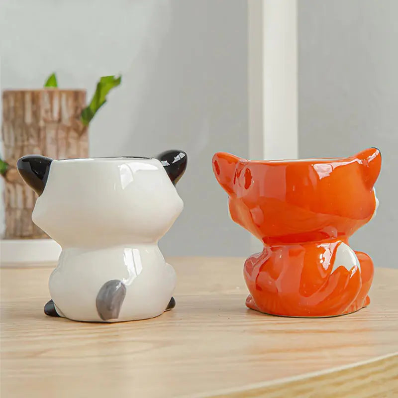 Liora Nordic Ceramic Animal Flower Pots — Decorative Planters for Indoor & Outdoor Use