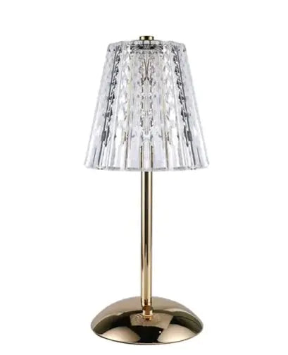 Liora Touch Sensor USB Rechargeable Metal Table Lamp – Modern Dimmable Bedside Light