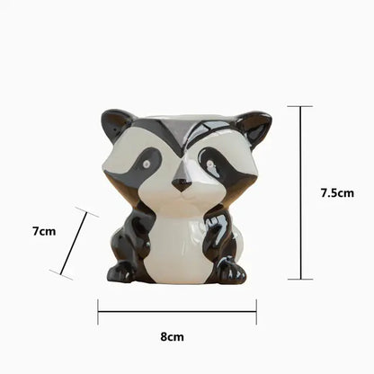 Liora Nordic Ceramic Animal Flower Pots — Decorative Planters for Indoor & Outdoor Use