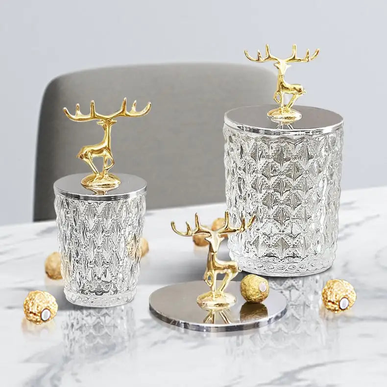 Liora Retro Glass Storage Jars with Lids — Kitchen Décor & Organization