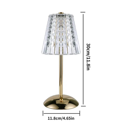 Liora Touch Sensor USB Rechargeable Metal Table Lamp – Modern Dimmable Bedside Light