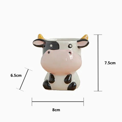 Liora Nordic Ceramic Animal Flower Pots — Decorative Planters for Indoor & Outdoor Use