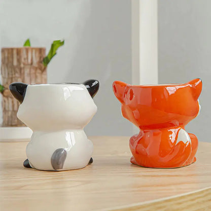 Liora Nordic Ceramic Animal Flower Pots — Decorative Planters for Indoor & Outdoor Use